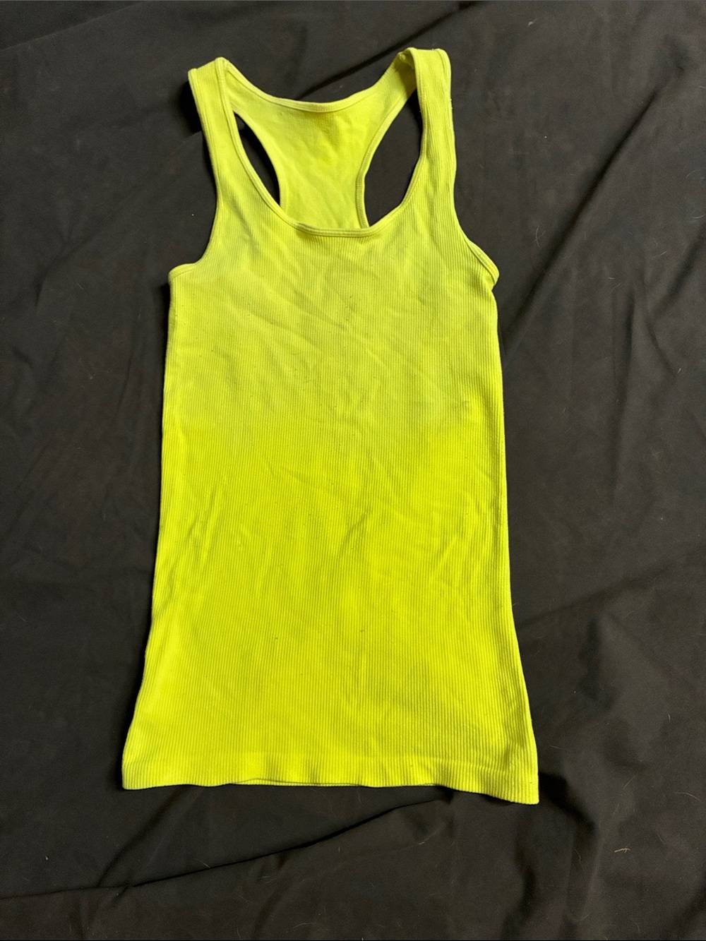 Women’s Neon Yellow Racerback Tank Top